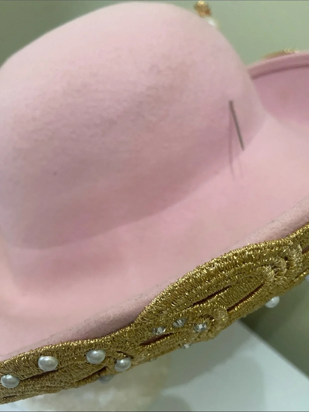 Pretty Pink Dress Hat / Church Hat by Oscar de la Renta